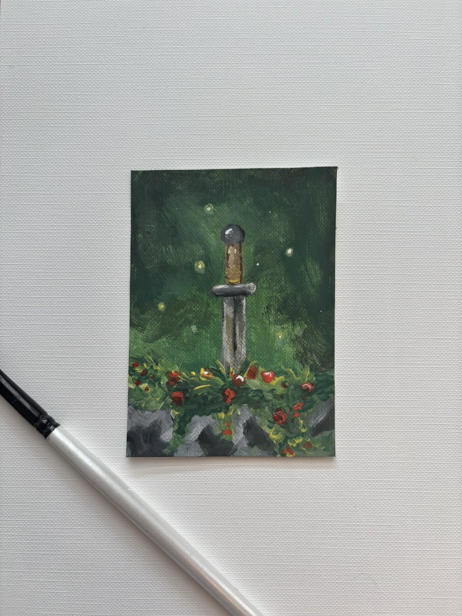userliketopaint's tweet photo. Blade 
Original painting 
Acrylics - 2026 https://t.co/Qc0UZLNoRI