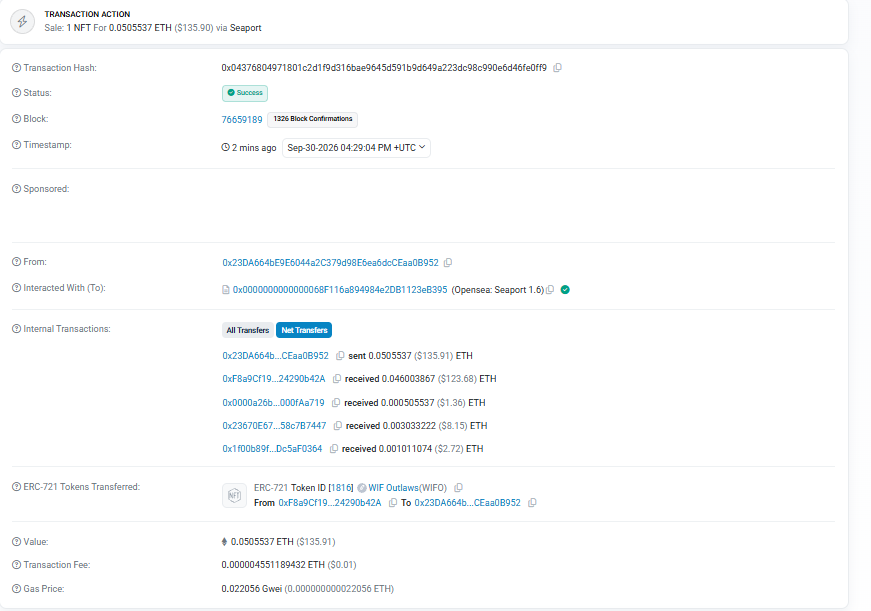 Waltex1op's tweet photo. Lol, why did @crypto_czar_eth start splitting the creator fees between 2 wallets over the last 12 hours?

Some amount is going to RobinWifHat-Vault and some is going to Crypto-Czar51.

This change happened after I tweeted about the creator fees being transferred from the RobinWifHat wallet to Czar, which raised questions about whether those funds were being used for other projects instead of supporting the Outlaws collection.

I've been waiting for an answer from Czar for days. He keeps posting about other projects but barely says anything about Outlaws.

Right now, the floor is 0.037 ETH and $WIF0 is around 300k MC.

@crypto_czar_eth @RobinWifHat can you explain why the fees are now being split between two wallets?

And I still want an answer to my previous question:

What have you been building, and where are all the creator fees going?

Are the fees being used for the project, or somewhere else?

Holders and investors deserve a clear explanation instead of being left with questions.

I was also banned from Discord after asking these questions. Why ban people instead of answering them?