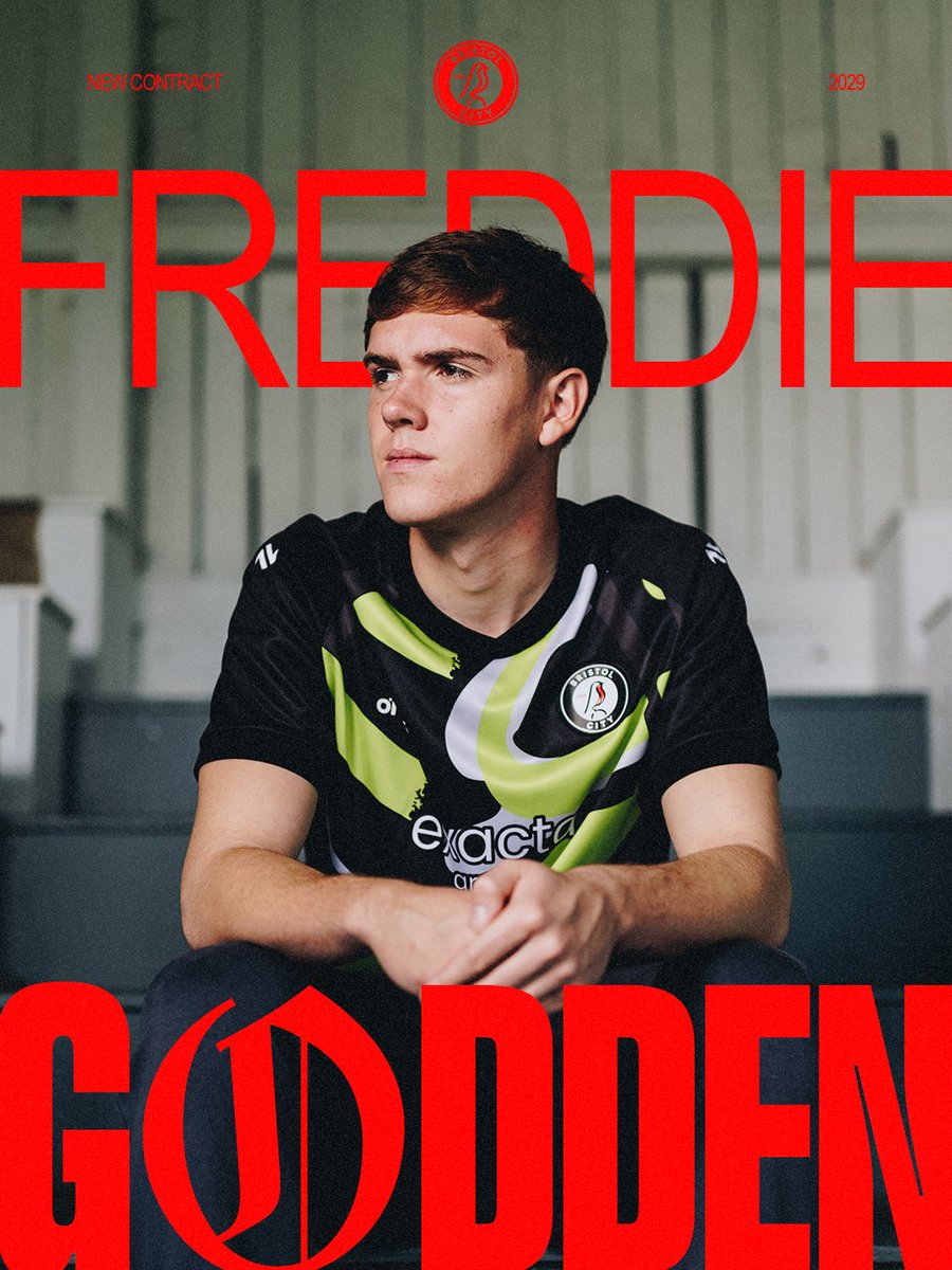 BristolCity's tweet photo. Freddie Godden has signed a new three-year deal at #BristolCity! โ๏ธ
Congratulations Freddie! ๐ https://t.co/gNDhNNzG5Q
