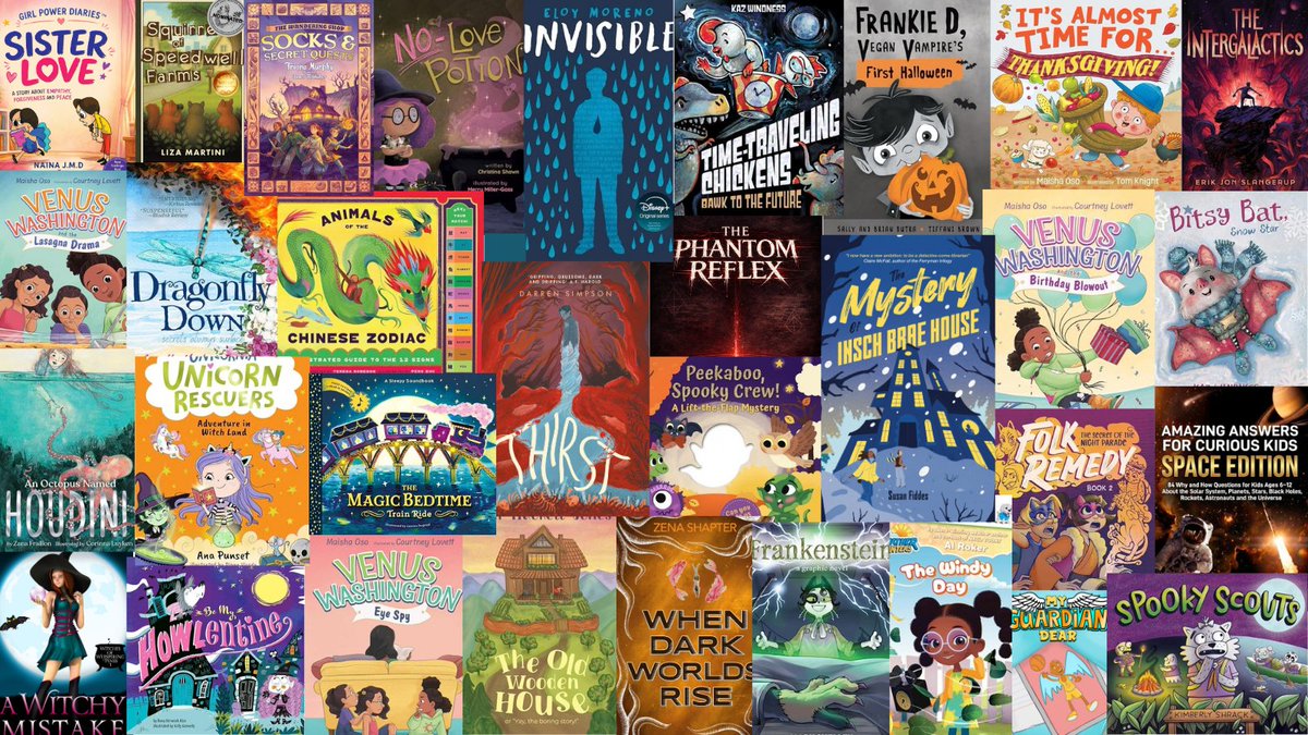 TDrecker's tweet photo. October is almost here! Time to take a sneak peek at what books are hitting Bookworm for Kids this next month.
#kidlit #mg #YA #pb #chapterbooks #bb https://t.co/NlqrLTOTeE