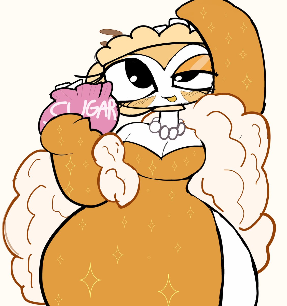 uticahdotcom's tweet photo. Another Teagan doodle since so many of you loved them!  ☕️ 

She deserves all the love, I hope more artists draw her 

#dandysworld https://t.co/vBl1Igq3EB