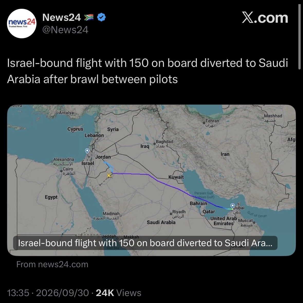 Jonathan_Witt's tweet photo. A terrorist attack on a flight targeted at Israelis and this is how News24 reports it.

What is actually wrong with you @AdriaanBasson? https://t.co/VSat3ECDtt