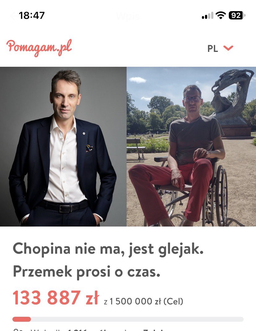 ewa_k3's tweet photo. Jeszcze trochę brakuje na zaczęcie leczenia👇 Ciśniemyyyy!!! https://t.co/fFhzksLE0I