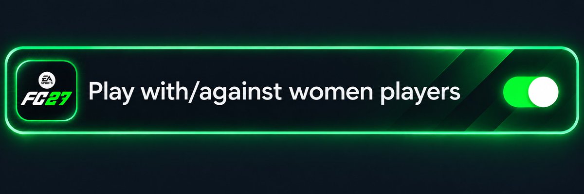 ElusiveMessi's tweet photo. Surely the only solution to the "Women in EAFC"..... is choice 🤔

Let those who like to use them still use them.. and let those who don't choose not to.

A matchmaking option - https://t.co/jNsx24ub8I