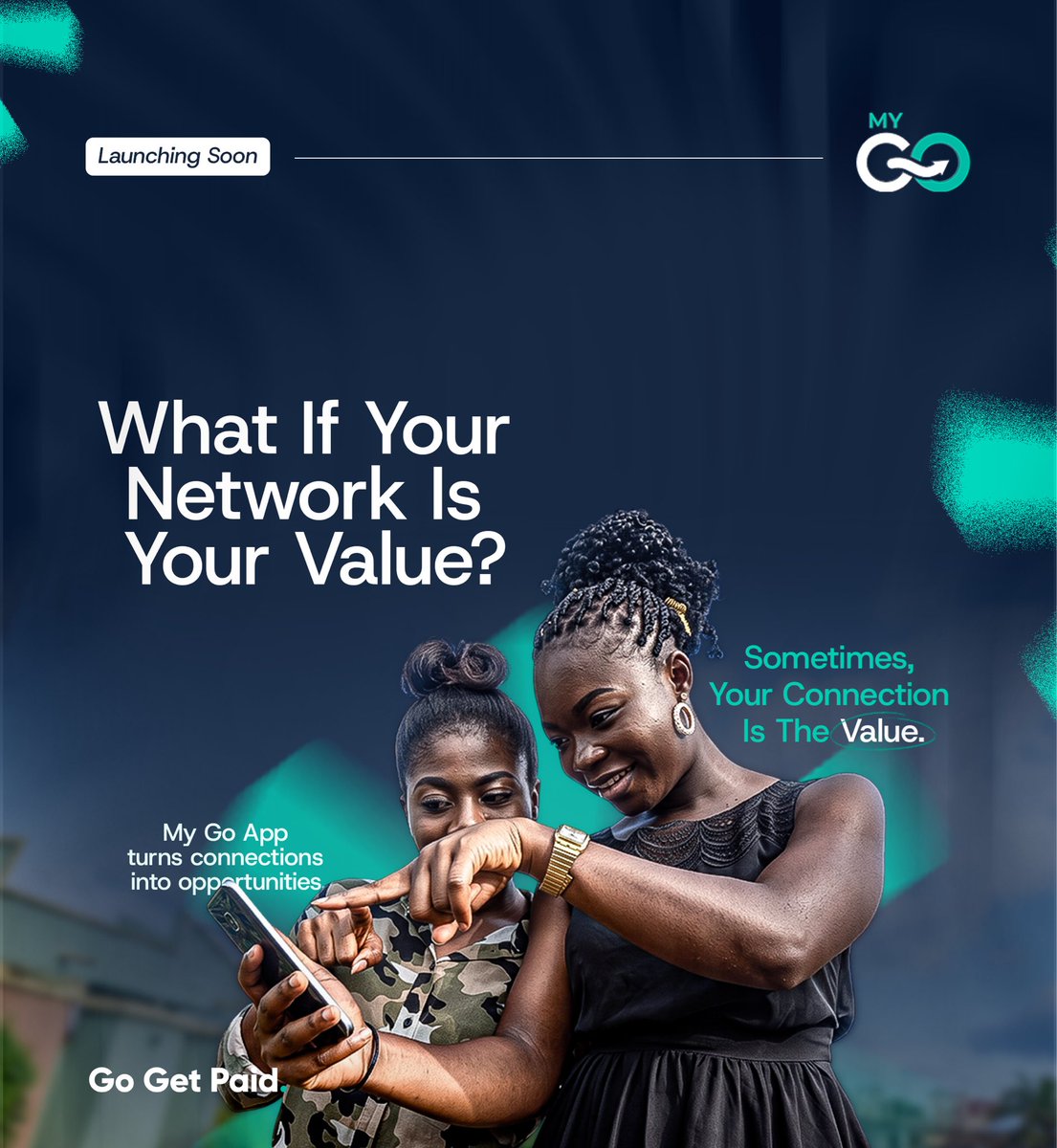 mygoappglobal's tweet photo. Your connections are worth more than you think. ✨

My Go App bridges the gap between your network and real opportunities. Connect, unlock value, and get paid.  

Launching Soon! 

#MyGoApp #GoGetPaid #Networking https://t.co/0N1HKT4Ixs