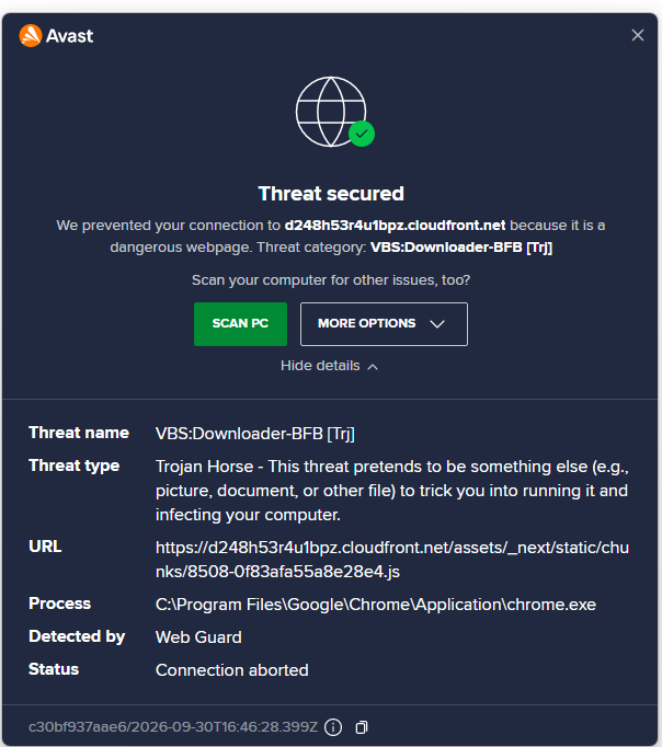 DarsanHalan's tweet photo. Hey @amazon, @amazonIN, I'm getting this threat message when I click on my Amazon Fresh cart? Please look into it. Is it safe for me to cancel this message and proceed? https://t.co/jCqOoqqYco