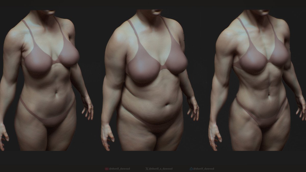 sherif_a_dawoud's tweet photo. ✨Basemesh with body type sliders, clean topology &amp; UVs
 Available for ZBrush &amp; Blender on my Artstation store https://t.co/OPYFWiFAr8