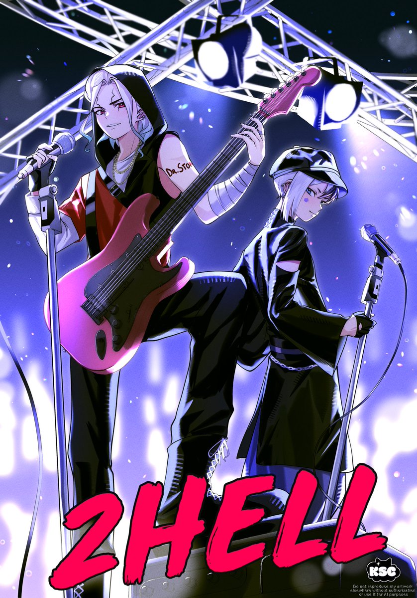 kuraschuu's tweet photo. day 7: free — band duo 🎸🎤

#sengenfashionweek #千ゲ https://t.co/aQuMyuIRam