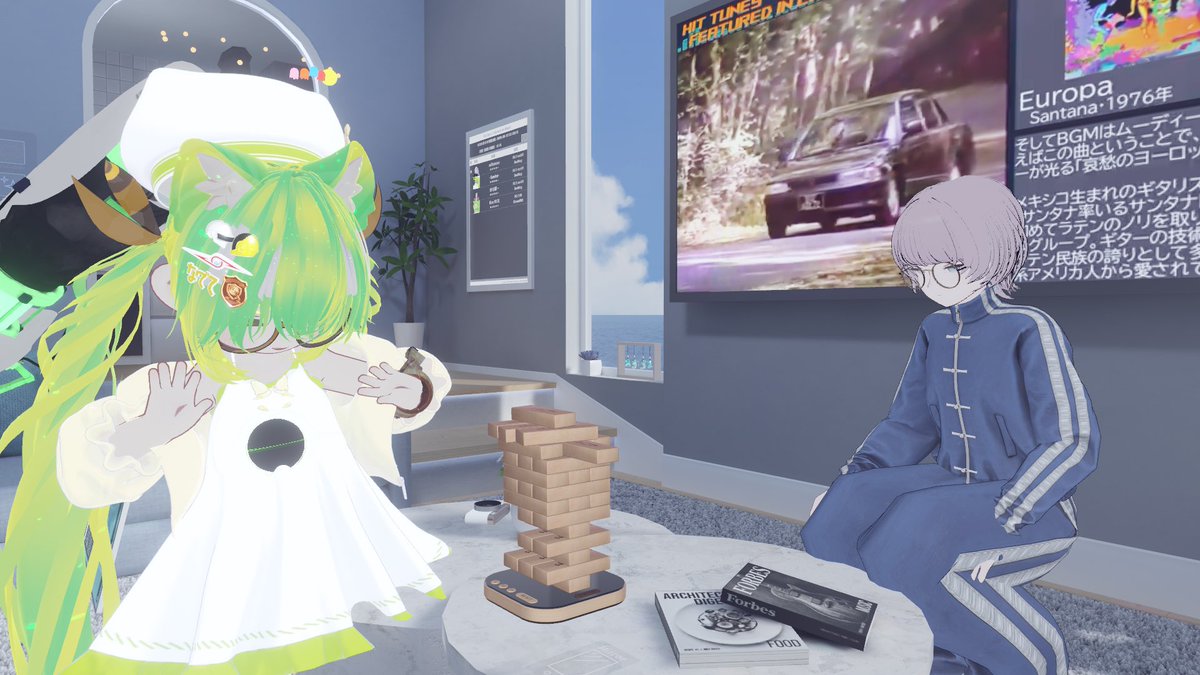 kamico0222's tweet photo. カミコﾁｬﾝとスイパラに行きたいがんぴのジェンガチャレンジとたいまつで木を撃退するホラワのセットでした🪵
#VRChat #Lapwing3D https://t.co/EMLRjastN9