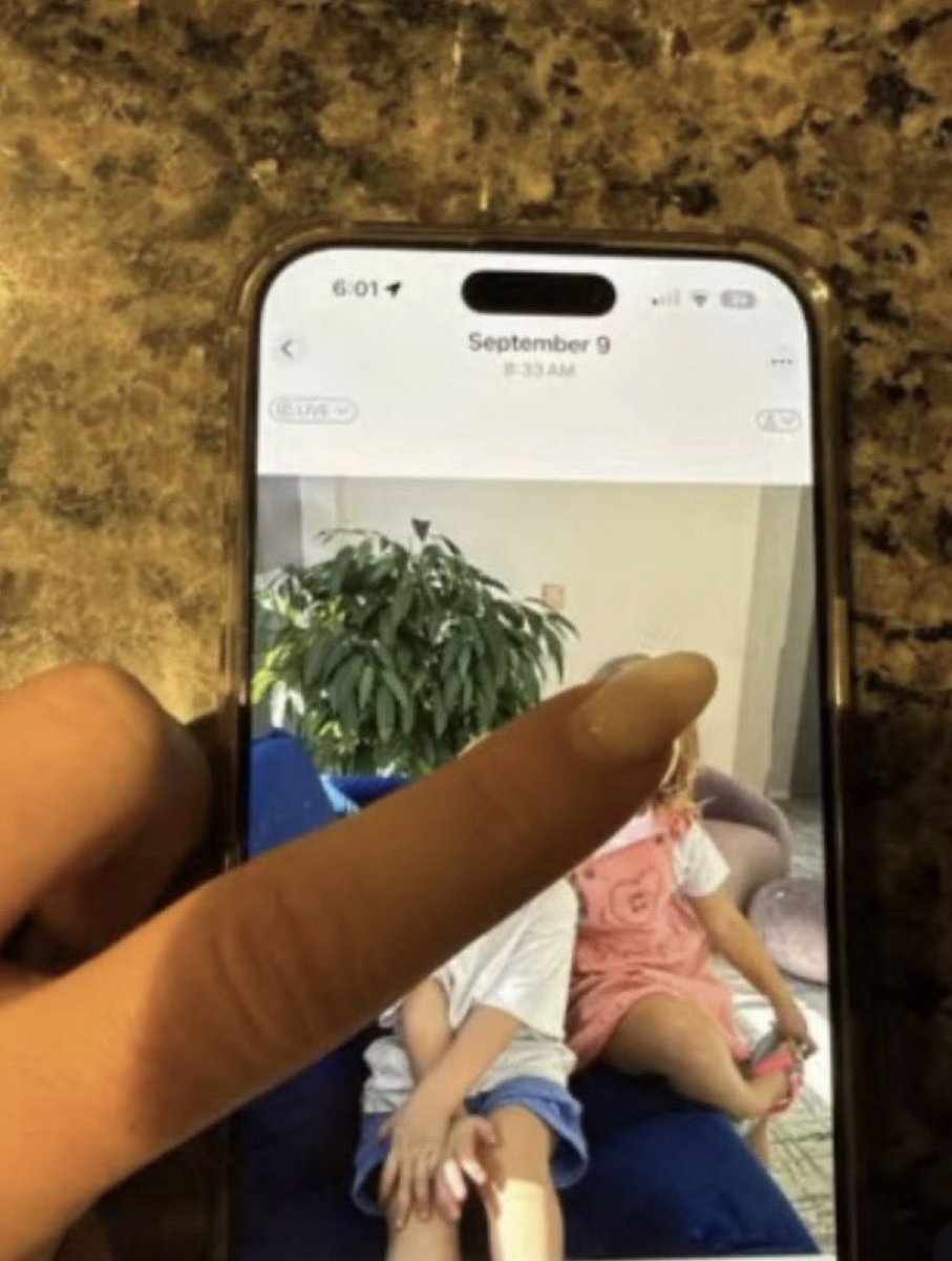 RedPilled_Siren's tweet photo. Something is very wrong with her 9/8-9/9 alibi. 

Either her son shrunk since last September or she is lying- also why does her daughter always wear the same dress? https://t.co/XIX8JWQNOn