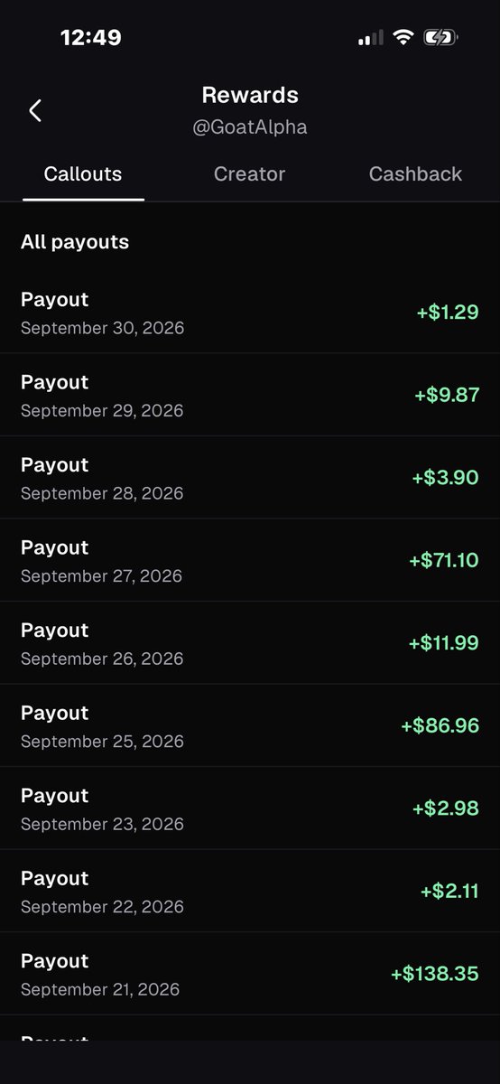 GoatAlphaCalls's tweet photo. I thought I was on my way to make real money with callout rewards lmao 💀 @Pumpfun https://t.co/u5ds44mYDF