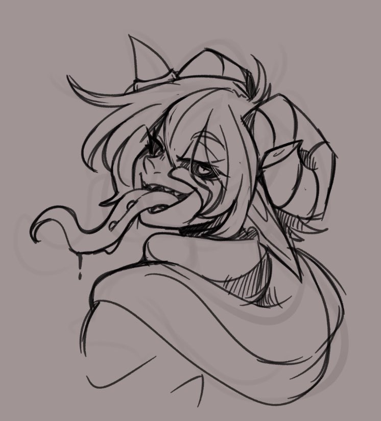 ShadowRoseVT's tweet photo. Accidentally posted on the wrong account…

Have this headshot done by a good friend of mine (and the idiot who’s probably the culprit) of my oc Onyx! 

🖤😈 https://t.co/J9j4Ra1TrJ