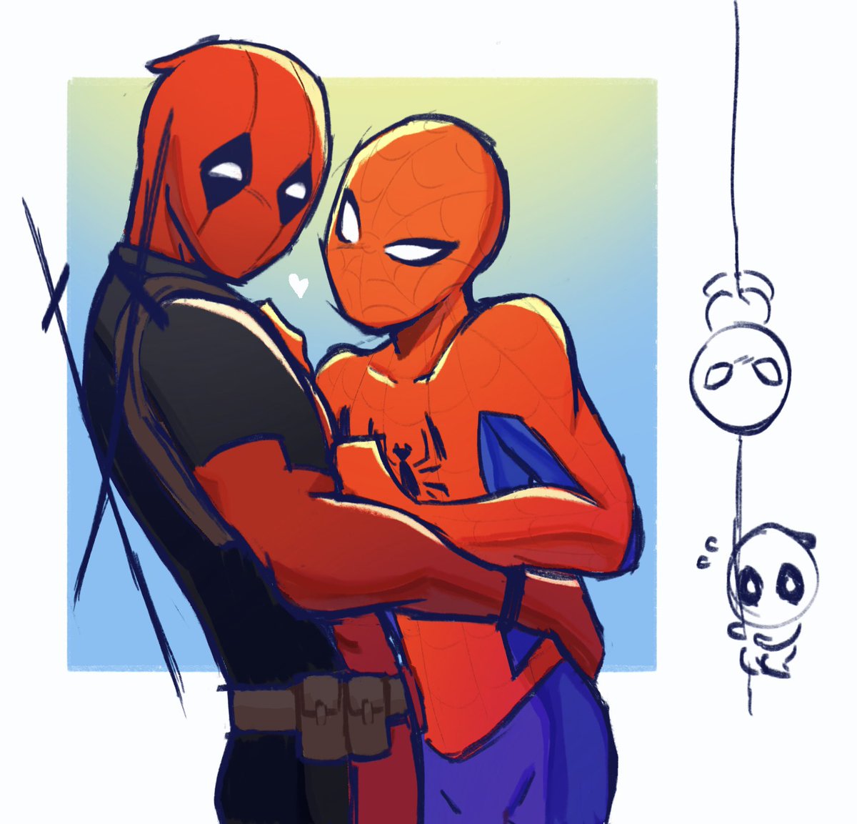 cindersashess's tweet photo. #spideypool https://t.co/DLMfKDuPIG