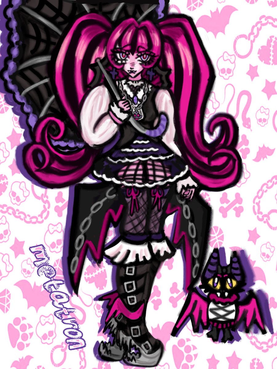metatronart's tweet photo. #monsterhigh #draculaura  #fanartmonsterhigh https://t.co/dj5cxORe0b