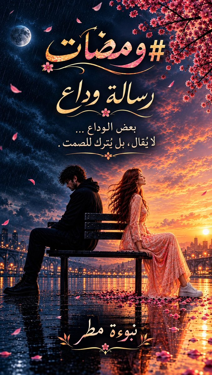 just_mum20's tweet photo. رسالة وداعٍ ....
معلّقةٌ على حافةِ ريحٍ لا تعود،
أخطّها بمدادِ الغيمِ المبعثرِ على جدارِ الذاكرة..
​يا رجلاً يمرُّ كالسحرِ في عتمةِ أيامي،
هأنا أرتبُ ظلالكَ المنسيةَ على رحيقِ الصمت،
وأمضي.. كنجدٍ ضلَّ عنها الهوى،
فاستقرَّت في أفقِ الغيابِ الأبديّ.
..
.
࿇نبوءة مطر࿇

#مملكة_القيصر
#خواطر_الريم
​#ومضات