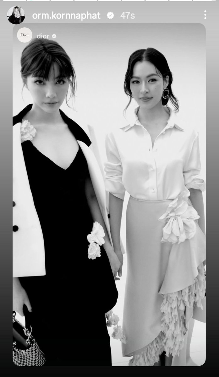 saving_27's tweet photo. Dior Brand Ambassador LingOrm ✨️ 😍 

#OrmKornnaphat
#OrmKornnahatDiorSummer27
#DiorSummer27 #Dior #PFW
@ormmormm @Dior https://t.co/LZ69lkF63c