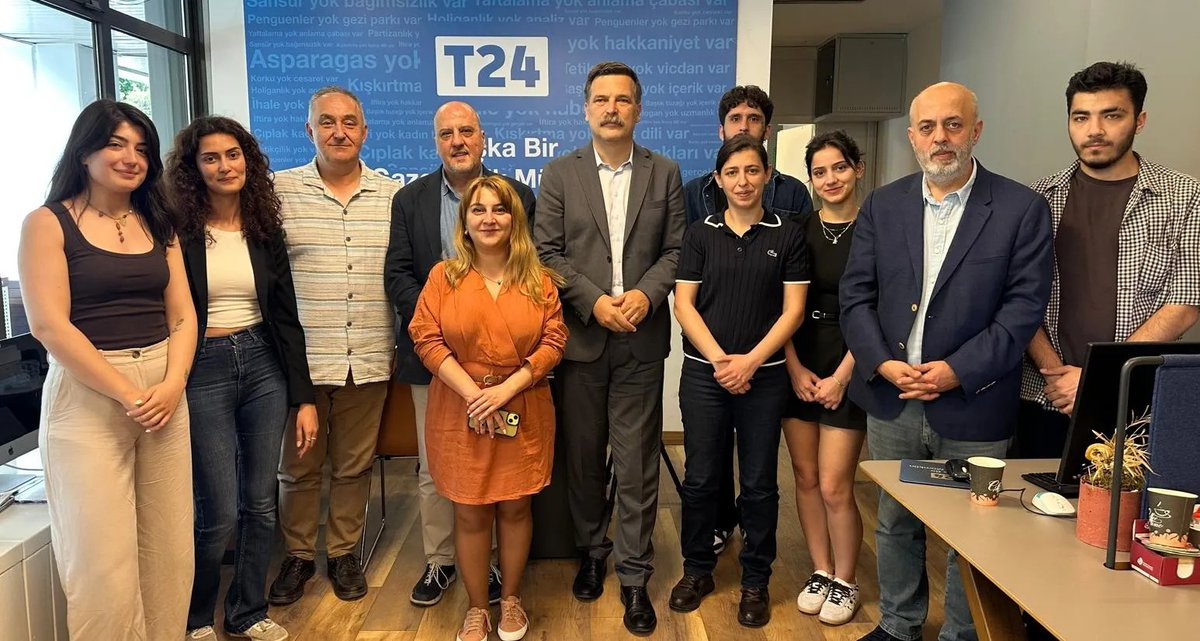 t24comtr_'s tweet photo. Erkan Baş'tan T24'ün kapatılmasına tepki: Saray, soyguncuları temizlemek yerine uydurma suçlamalarla basını susturmaya çalışıyor
https://t.co/3vzmEatuX5 https://t.co/kDmEeKCXve