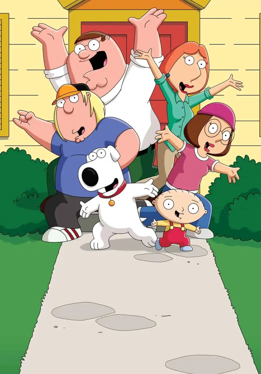 ToonHive's tweet photo. All currently-running and upcoming animated TV shows in the Seth MacFarlane universe:

• Family Guy — Season 25 premieres October 23rd on FOX
• American Dad! — renewed for seasons 23, 24, and 25 for FOX
• Stewie spinoff — in the works for FOX
• Ted: The Animated Series — premieres December 18th on Peacock
