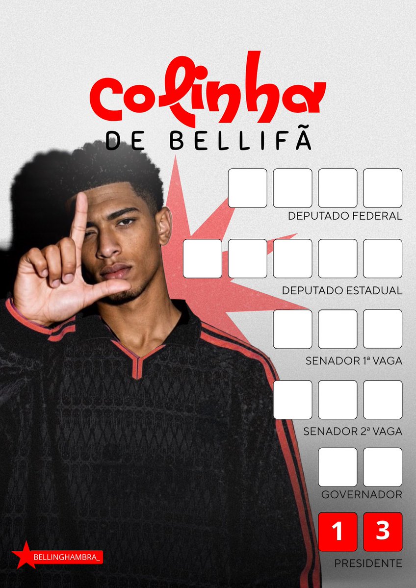 BellinghamBRA_'s tweet photo. 🚨 Domingo temos um dever pela democracia e você pode fazer um BELLIGOAL!

Em tempos de polarização, defender a democracia também significa estar atento aos riscos da normalização do autoritarismo, da violência política, da desinformação e do enfraquecimento das instituições.

Por isso, votar também é pensar no país que queremos construir: uma democracia em que as instituições sejam respeitadas, os direitos sejam garantidos, as desigualdades sejam enfrentadas e as pessoas em situação de vulnerabilidade sejam protegidas.

⭐️ Domingo, exerça seu direito, faça sua escolha com consciência e lembre-se da importância de proteger o Estado Democrático de direito.