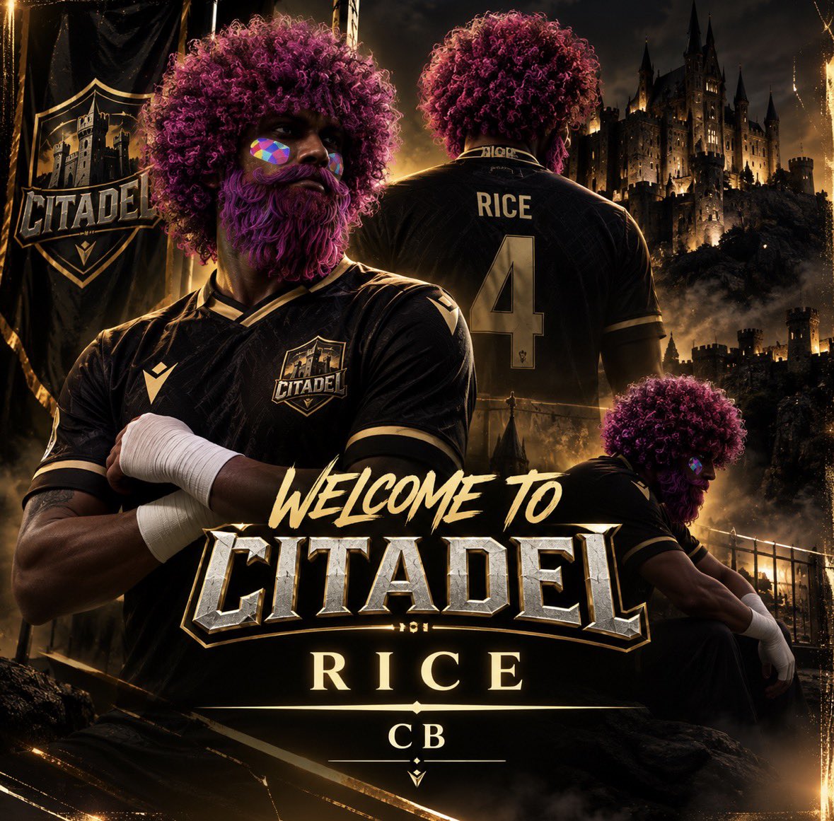 ACG_Citadel's tweet photo. | NEW SIGNINGS | 🤝

Welcome to Citadel @41_rice who brings in a lot of experience at the back!

And @Lucashowarth7 , a great WM who can also cover across the backline!

Welcome lads. 

@OfficialVPG #CITADEL #VPG https://t.co/W697lK7StA