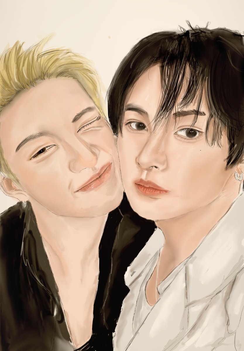 jjammp3's tweet photo. anyway happy #minchantober to everyone who celebrates #찬밍 #minchan #fanart https://t.co/AcDUU2Fabt