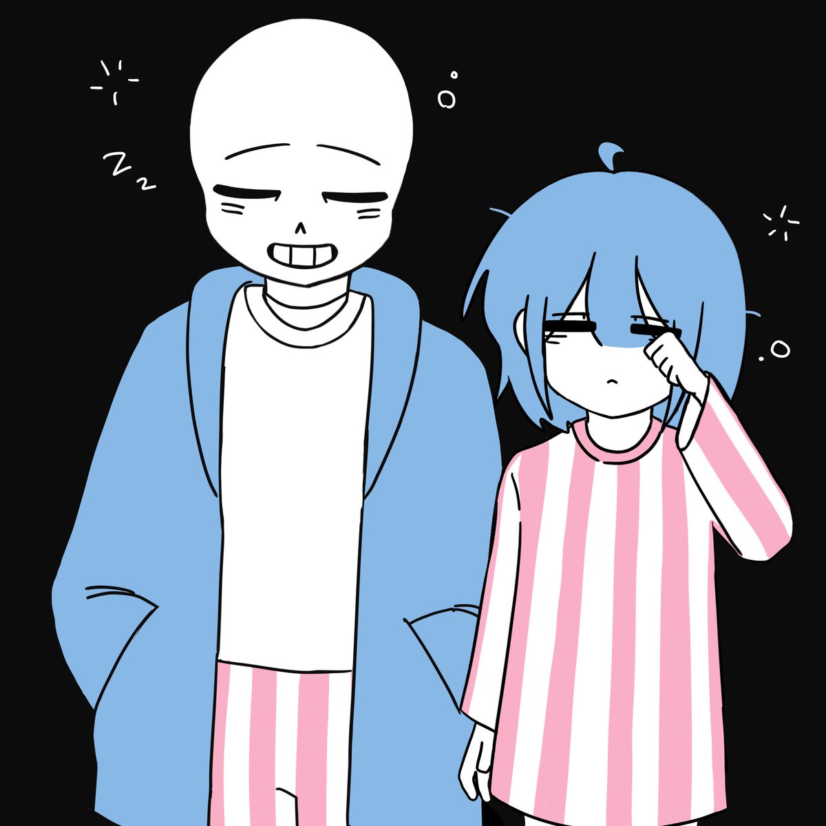 towel_altacc's tweet photo. #undertale #sans #frisk #frans 
다들 잘자용🩵🩷 https://t.co/e97zwG7FiZ