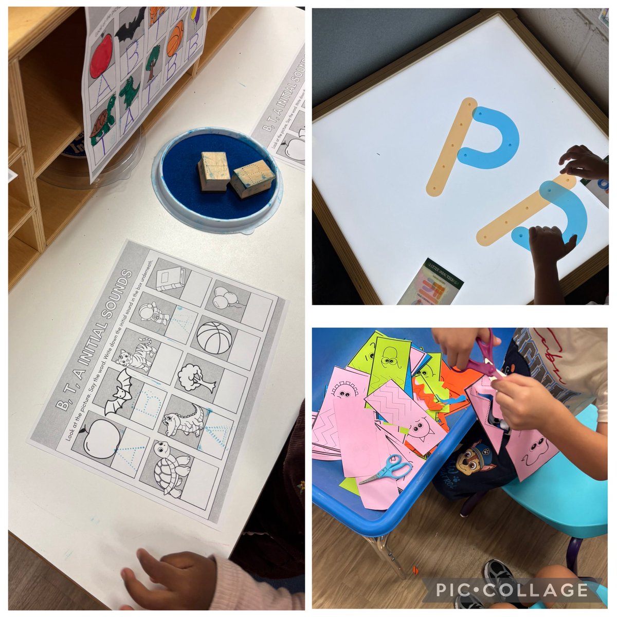 ReadandWriteBFF's tweet photo. Literacy and fine motor skills @HumbleISD_MBE @HumbleISD_PREK during center time @MrsCooperMBE https://t.co/6olOQQ1nPU