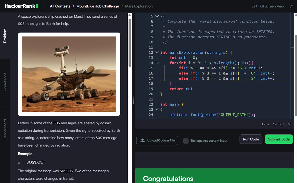 Muskanm_1227's tweet photo. Day 145/150 #150DaysOfCode | Daily DSA Practice Part 1 β‘
1. Minimum Absolute Difference in an Array: O(N log N) TC | O(1) SC
2. Mars Exploration: O(N) TC | O(1) SC
3. Electronics Shop: O(N log N + M log M) TC | O(1) SC
#DSA #HackerRank #Cpp #Coding #Assessment https://t.co/hd6BPYNWw4