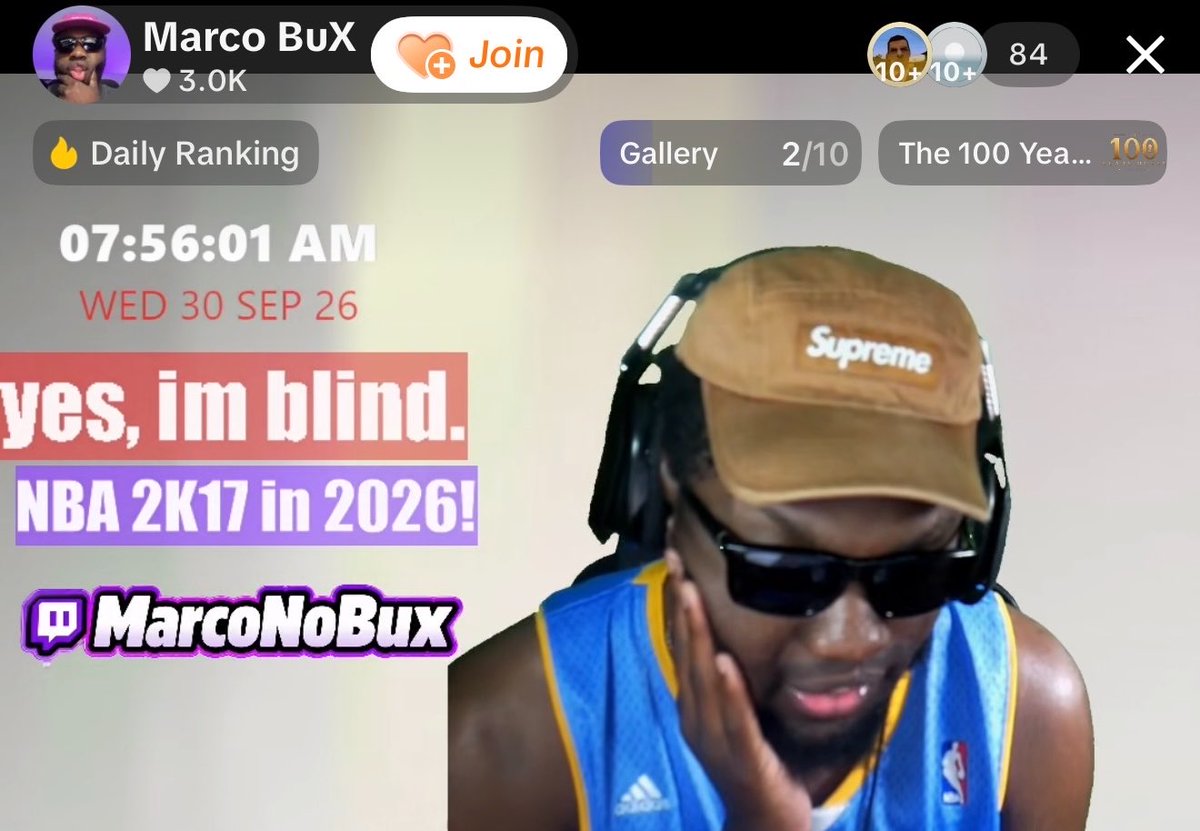 MarcoNoBux's tweet photo. 10 Years Ago…

My FIRST stream ever was coincidentally NBA 2K17. I didn’t get a single viewer HAHA.

Today, we gettin’ somewhere streaming the exact same game. 

#NeverGiveUP https://t.co/6lXDawcMYf
