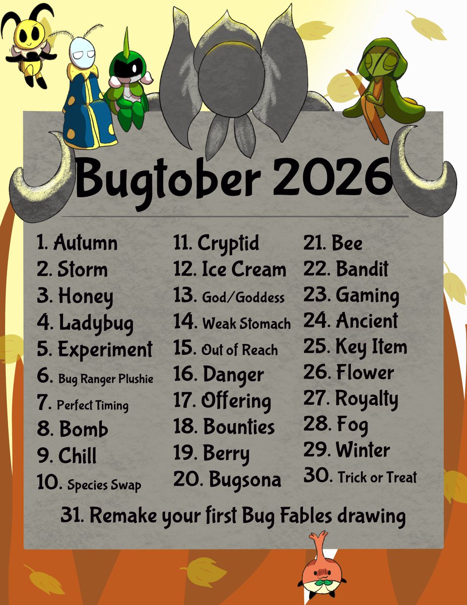 PaperBugDev's tweet photo. Looking to Rank Up or make friends this October 🎃 ? Come show off your art during this Bugtober in the discord ( https://t.co/CZTGn524wa ) ! 

Kicking off the event with the wonderful adanteallegro's art! https://t.co/YOtQpXxt1i