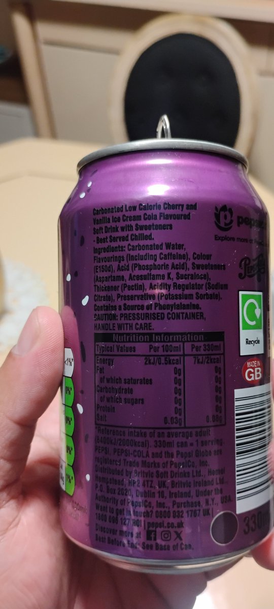 DrBrainSmashed's tweet photo. #watchout / #becareful - This #Pepsi zéro sugar Cherry and Vanilla make me feel #drunk - That stuff is more #powerful than 5 #sambuca - Give me a freaking slap - And I feel #hangover exactly after a #wild party. #Damn more #dangerous than #Booze 😵💫���� Don't try this !!! https://t.co/dwUsMRGpRk