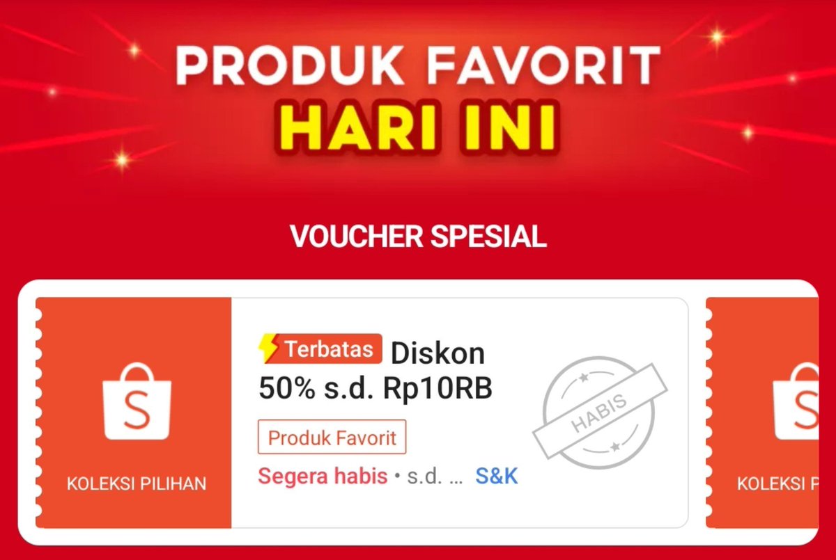 RacunBelanja's tweet photo. Voucher Produk Favorit 
⏰ Jam 00:00

Diskon 50% maksimal Rp10.000

Klaim &amp; cari produknya di sini:
https://t.co/88Lh70qvG8 https://t.co/0Gbh9Lj0iY
