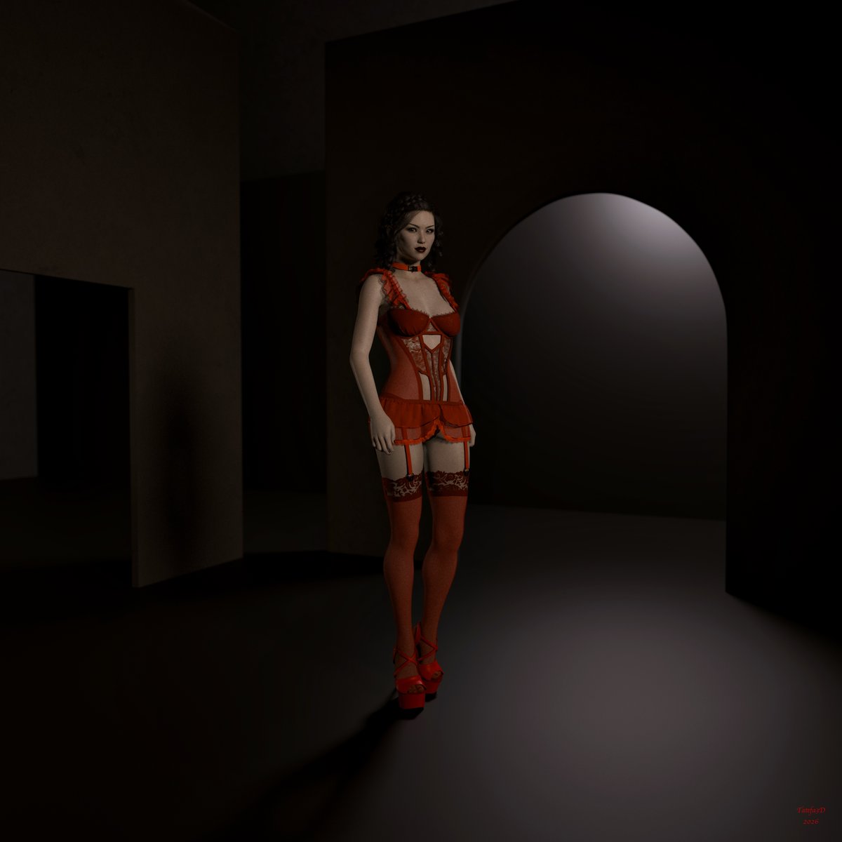 Tatefa3D's tweet photo. Annabelle - Red Lingerie
#daz #dazstudio #3D #3Dart #daz3d #iray #model #nudemodel #nude #nudity #topless #glamour #nature #natural #artisticnudes #exoticart #eroticart #fantasyart #nudist #nudism #naked #NoAI https://t.co/0Sb4RnHbjC