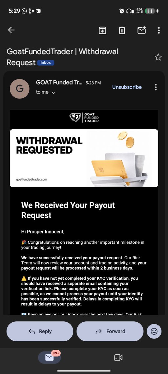 SirProsperr's tweet photo. Hit the Request button today on my @GoatFunded account 

Will be delivered by Friday 
Small thing for the weekend 🔥

Trade - Withdraw 💰💚 https://t.co/npVRhQMGsT