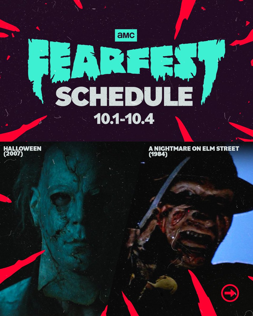AMC_TV's tweet photo. The scares are just getting started this week on #FearFest! 🎃

📺 Get ready for an entire month of scream-worthy scares on AMC. Consider yourself warned. https://t.co/jcEODTYiLY