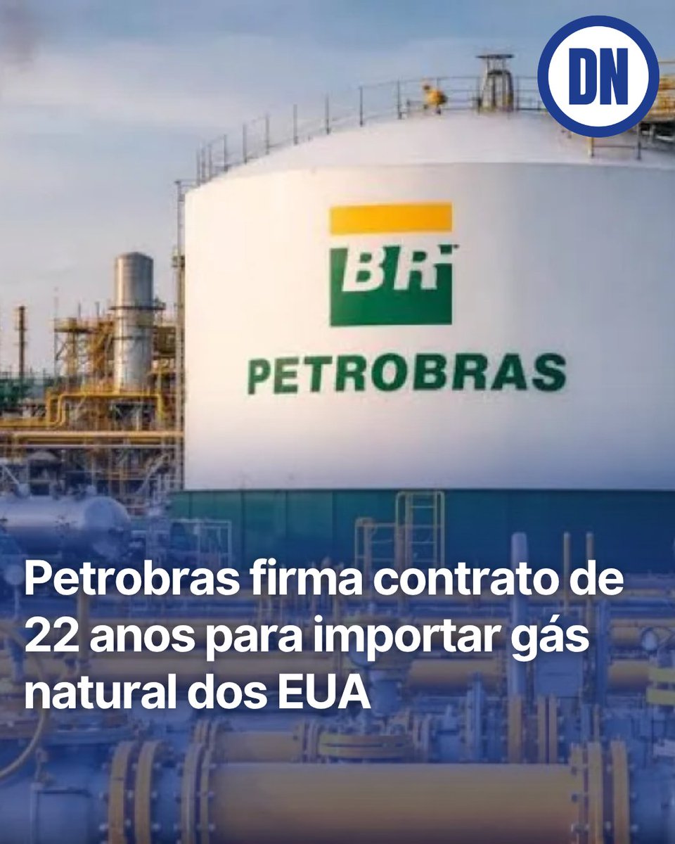 RedacaoDN's tweet photo. A Petrobras fechou um contrato para garantir GNL pelos próximos 22 anos.

O acordo com a americana Cheniere prevê a compra de 800 mil toneladas por ano e busca reduzir a exposição da estatal às oscilações do mercado de curto prazo.

Entenda o acordo no Diário de Notícias. Link na bio.