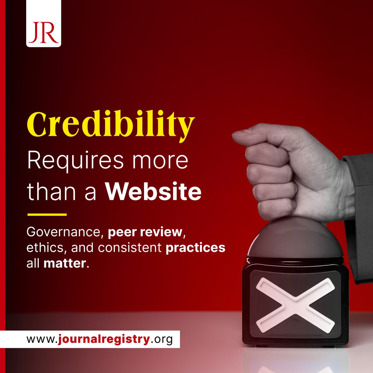 jourreg's tweet photo. A journal’s credibility is built through what happens behind the website—strong governance, transparent policies, responsible peer review, ethical practices, and consistent publishing standards.

https://t.co/AQL0RUQ7a3

#JournalRegistry #ResearchIntegrity #ScholarlyPublishing https://t.co/kbitKZpjMi