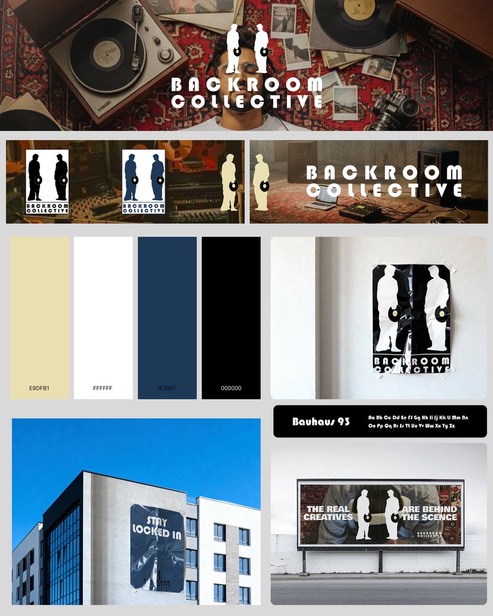 manlikekym's tweet photo. BACKROOM COLLECTIVE brand overview. 

Check out the complete visual breakdown and case study on Behance.

https://t.co/peGbLBkvAz

#BrandIdentity #artdirection #casestudy #musicindustry #graphicdesign #logo https://t.co/NCC9g9NENU