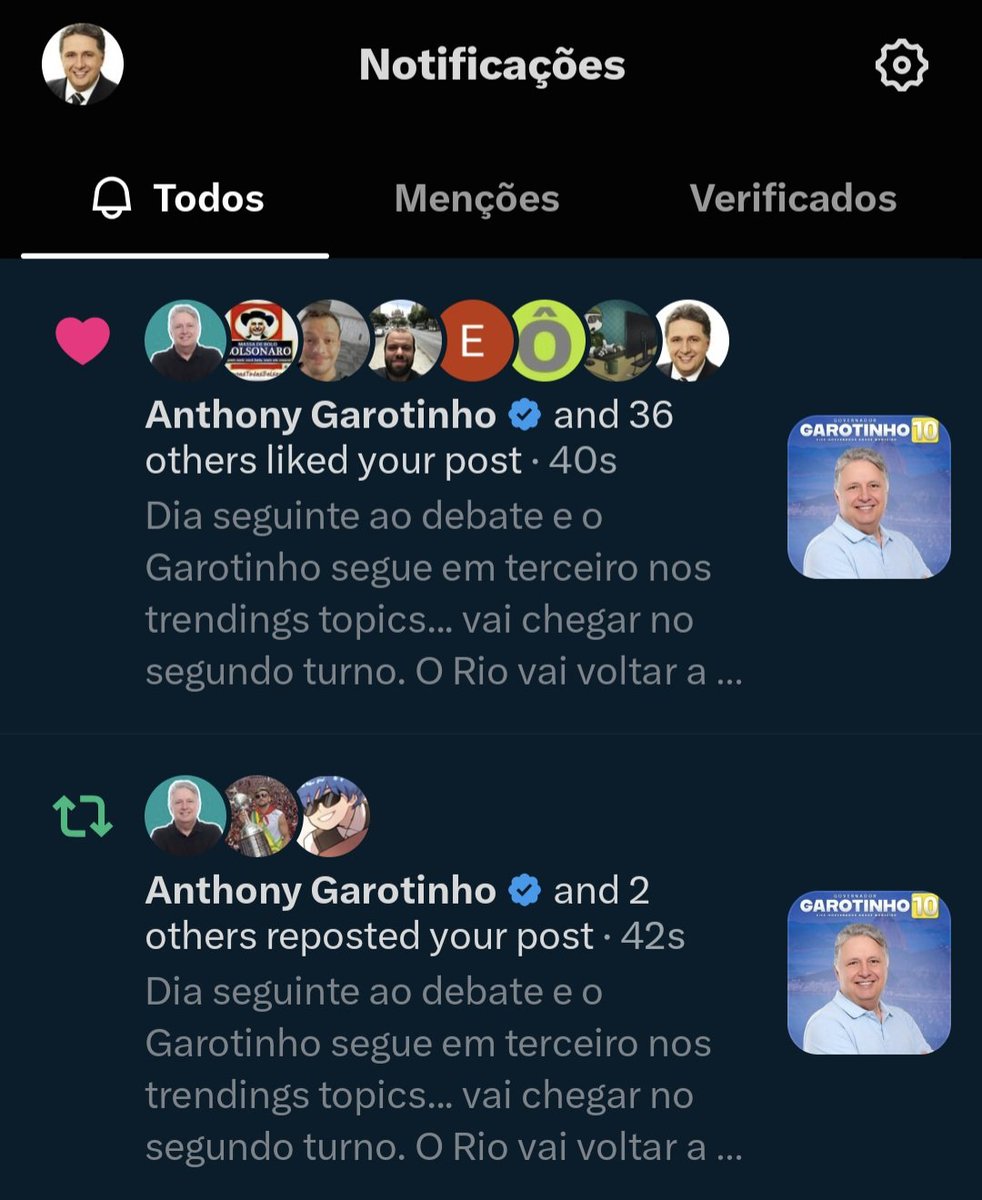 garotinhogover's tweet photo. O Garotinho concorda!!!

Vamos rumo a virada, presidente cada um tem o seu, governador TODO MUNDO É GAROTINHO 10. https://t.co/fmvgwtwLKi