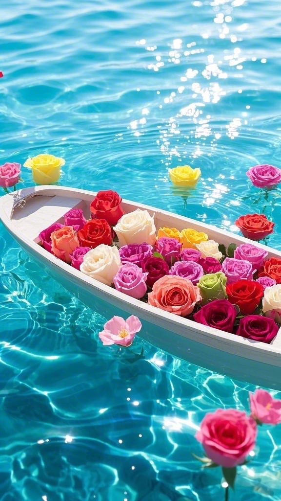 rift_donna__913's tweet photo. A lonely ship drifts on the quiet sea, where the tender rose waits for its guide. https://t.co/MbjwgeaNaa