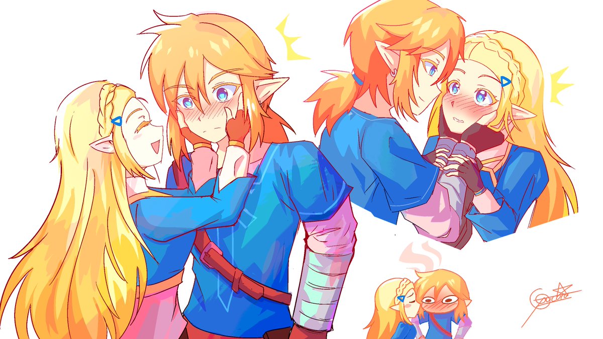 Fuzuru1's tweet photo. They! 💙💙 #zelink #botw #tloz https://t.co/4wbEJvIw2h