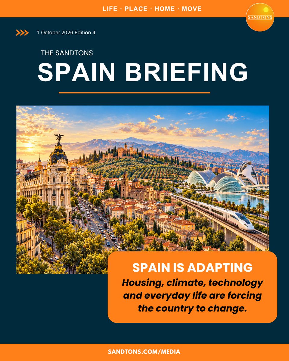 sandtons1's tweet photo. Spain is adapting. New holiday-let VAT and IBI surcharges, road rules with €200 fines, a longer fire season and a rail cyberattack. Edition 4 of The Sandtons Spain Briefing: https://t.co/dviv6Z6TVy #MovingToSpain #SpainProperty https://t.co/b6ZCHuCs29 https://t.co/AggCV633fS