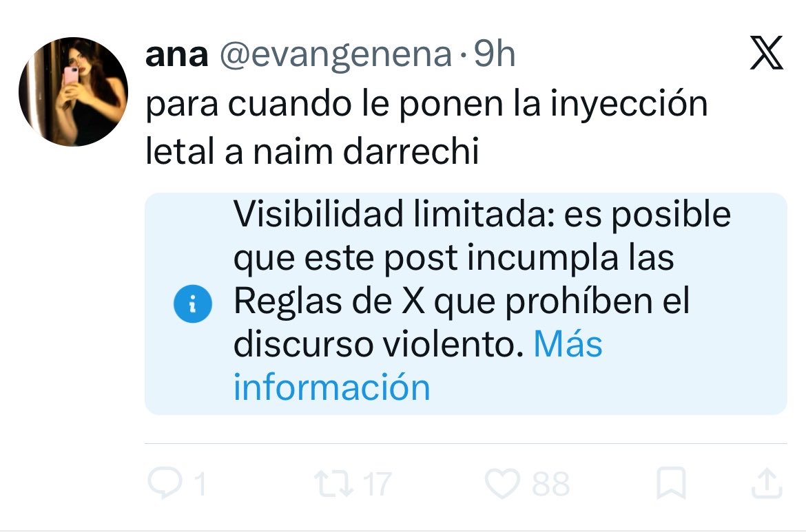 evangenena's tweet photo. silenciada x decir lo que cualquier ser pensante diría https://t.co/4UB2s23tI9