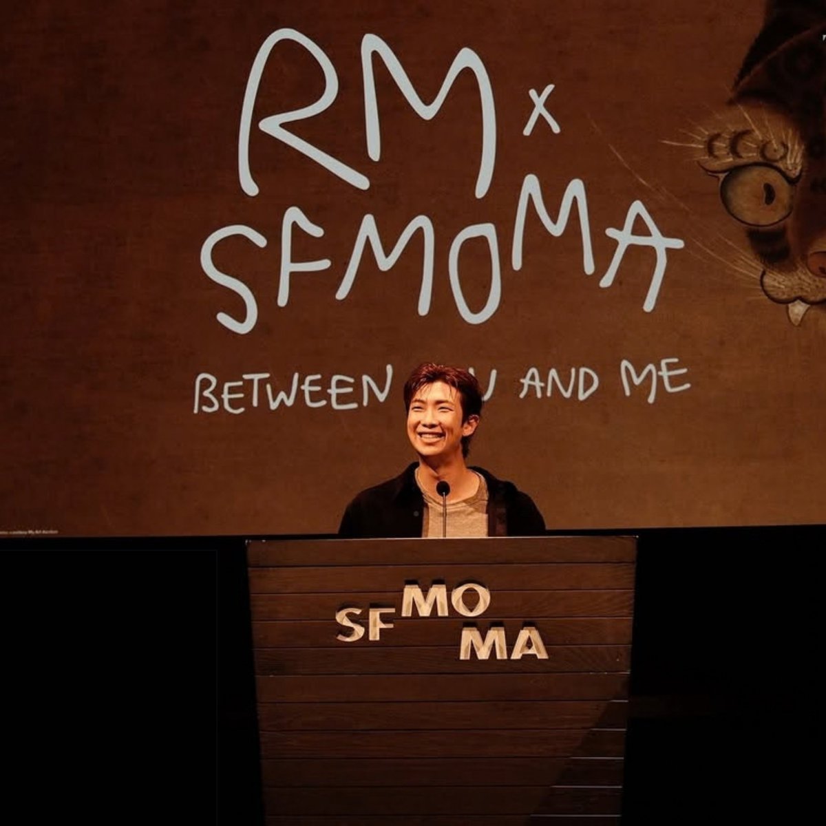 Artque94's tweet photo. We're very proud of you Joon 💜

RM x SFMOMA : Between You &amp; me exhibition ✨️

#namjoon https://t.co/bqpAaimKvs