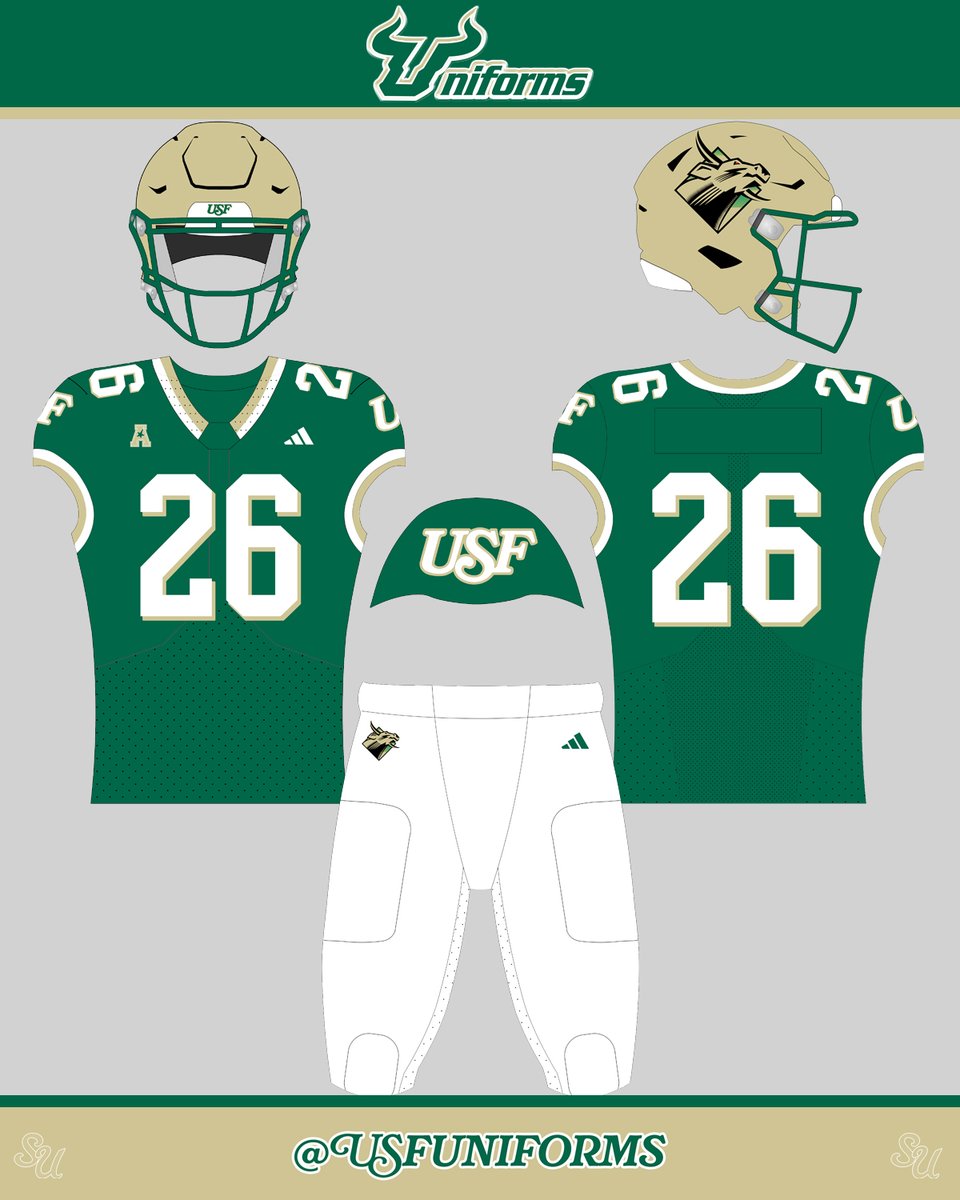 USFUniforms's tweet photo. Throwback concept! Let's go! @USFFootball @adidasFballUS  #Bulls https://t.co/A0ZVISRVMm