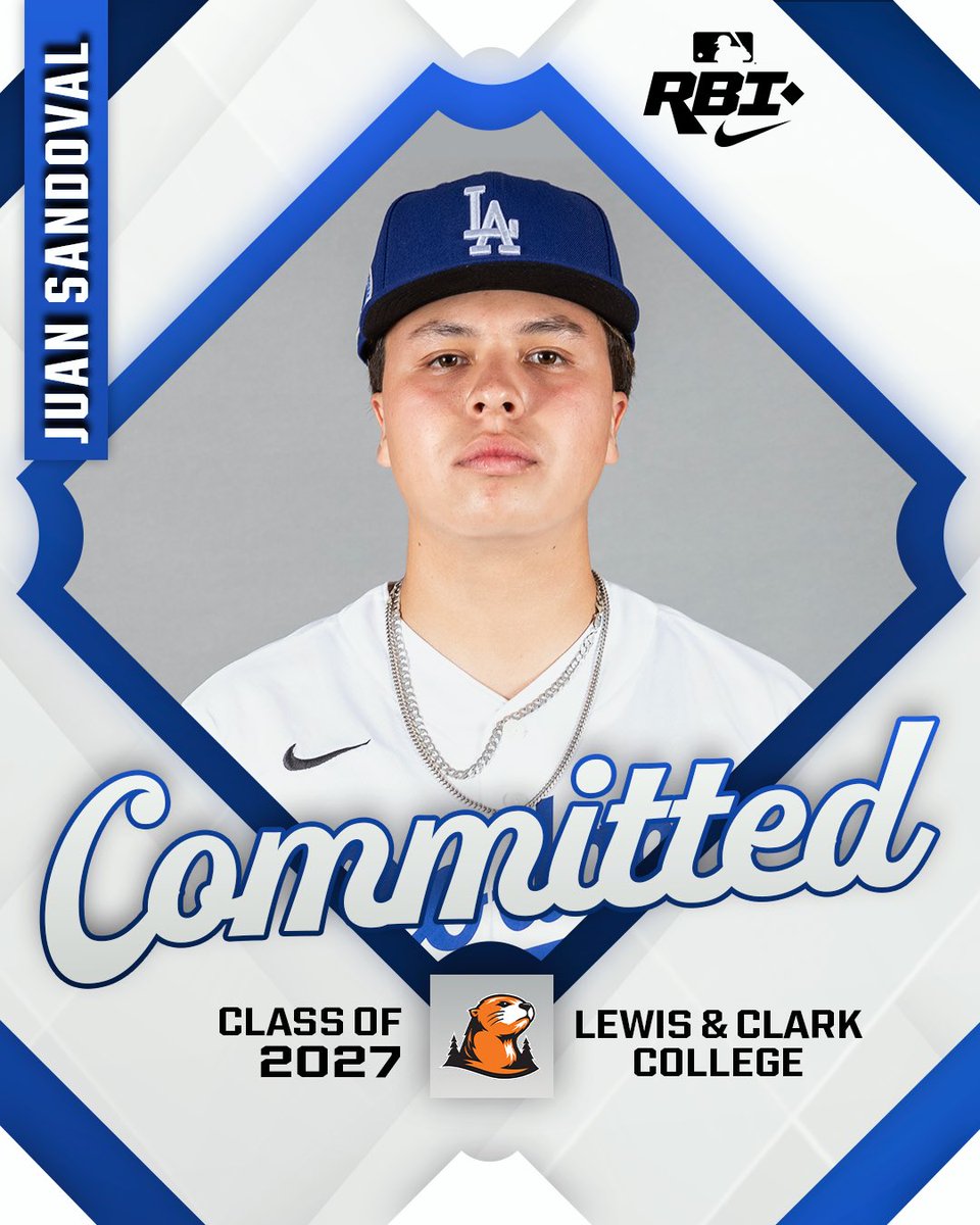 MLBRBI's tweet photo. Congratulations to @DodgersFdn DREAMTEAM NIKE RBI athlete Juan Sandoval on his commitment to @LCOttsBB ! https://t.co/KTolKSjOvF