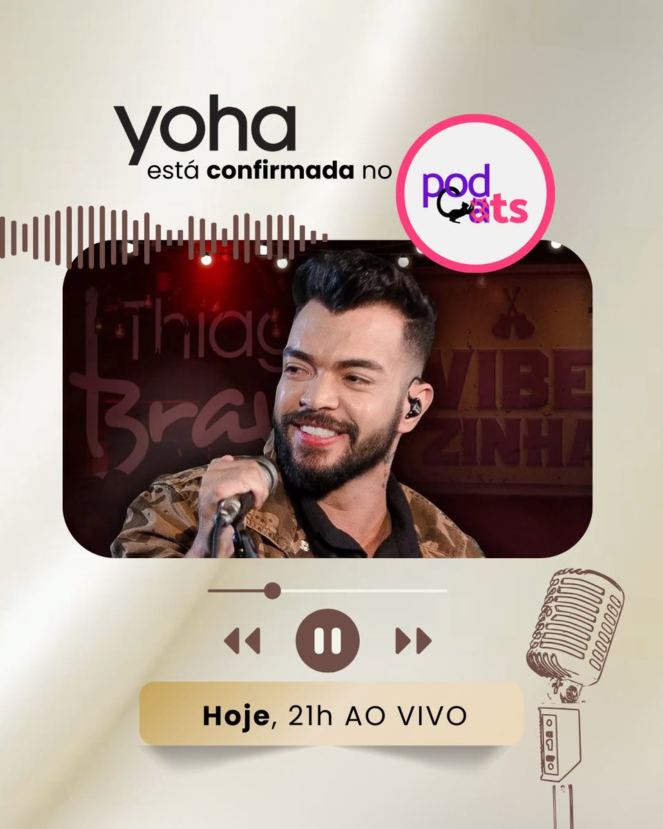 peeh_alberto's tweet photo. Yoha está confirmada em mais um episódio do PodCats 🎙️

A nova temporada do podcast, liderada por  e , está a todo vapor, e o convidado de hoje é  para um bate-papo que promete.

Não perca: hoje às 21h no YouTube .

Vem assistir com a gente! https://t.co/6Es5Wf2U7U