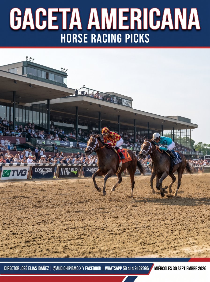 audiohipismo's tweet photo. ¡Llegó la hora de la verdad! 🏇💨 Ya está disponible la nueva edición de la GACETA AMERICANA con los mejores Horse Racing Picks de Belmont Park.   📲 Suscríbete y consulta toda la información con nuestro director José Elías Ibáñez. ¡No te quedes sin tus ganadores!📞 WhatsApp: +58 414-9132896🌐 X y Facebook: @AUDIOHIPISMO#Hipismo #HorseRacing #BelmontPark #GacetaAmericana #Pronósticos #AudioHipismo
https://t.co/QXHqIM1Ndt