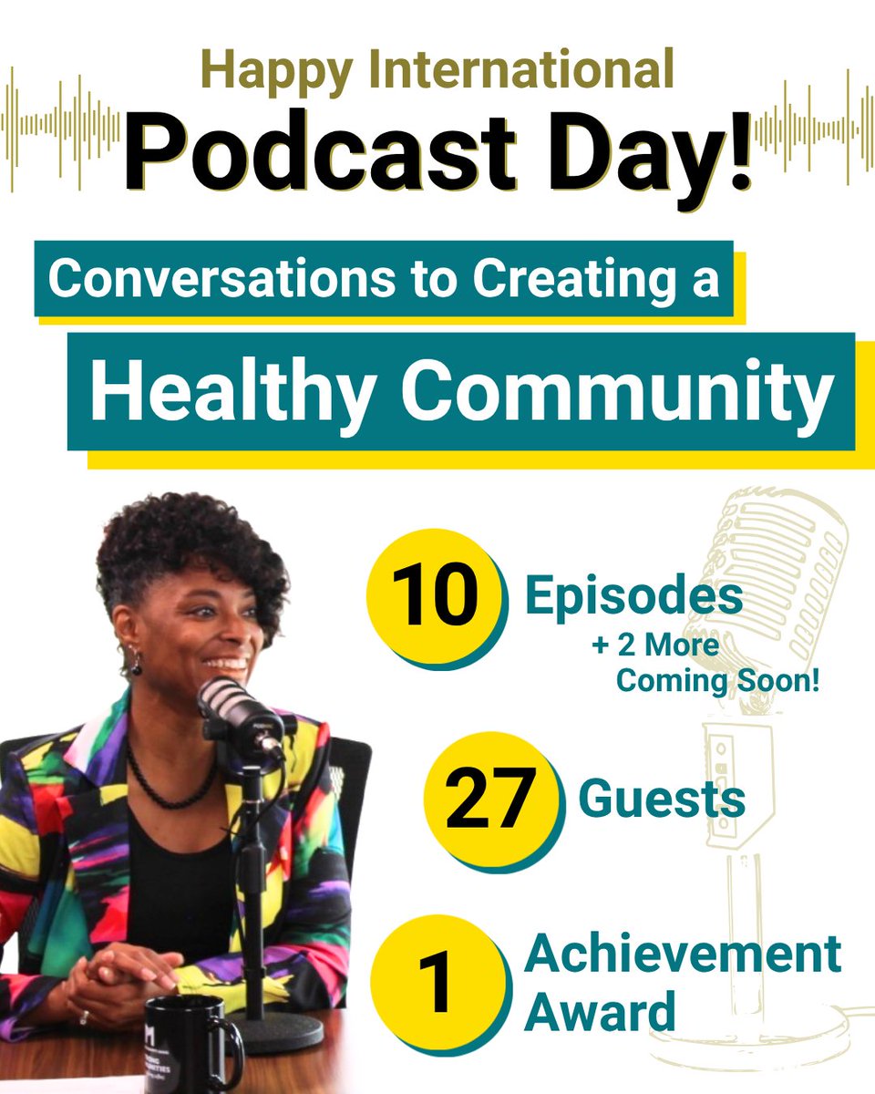 MkeCoDHHS's tweet photo. Today is #InternationalPodcastDay! 🎙️

We’re listening to “Conversations to Creating a Healthy Community” for thoughtful conversations about community health and family well-being in Milwaukee County.

Catch up on all episodes here: https://t.co/3gmQa6rqAo https://t.co/W1wZaseoIL