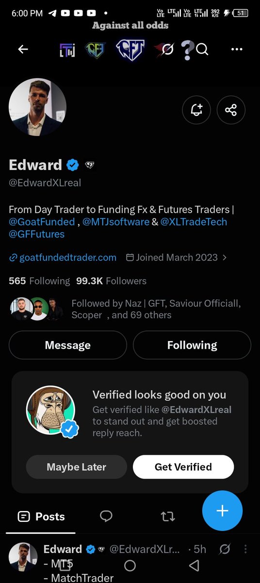locoiah37's tweet photo. @Kelvintalent_ @GoatFunded @EdwardXLreal @Techriztm Done🥲🎵
Came late🥲 https://t.co/HEngTTNPUn